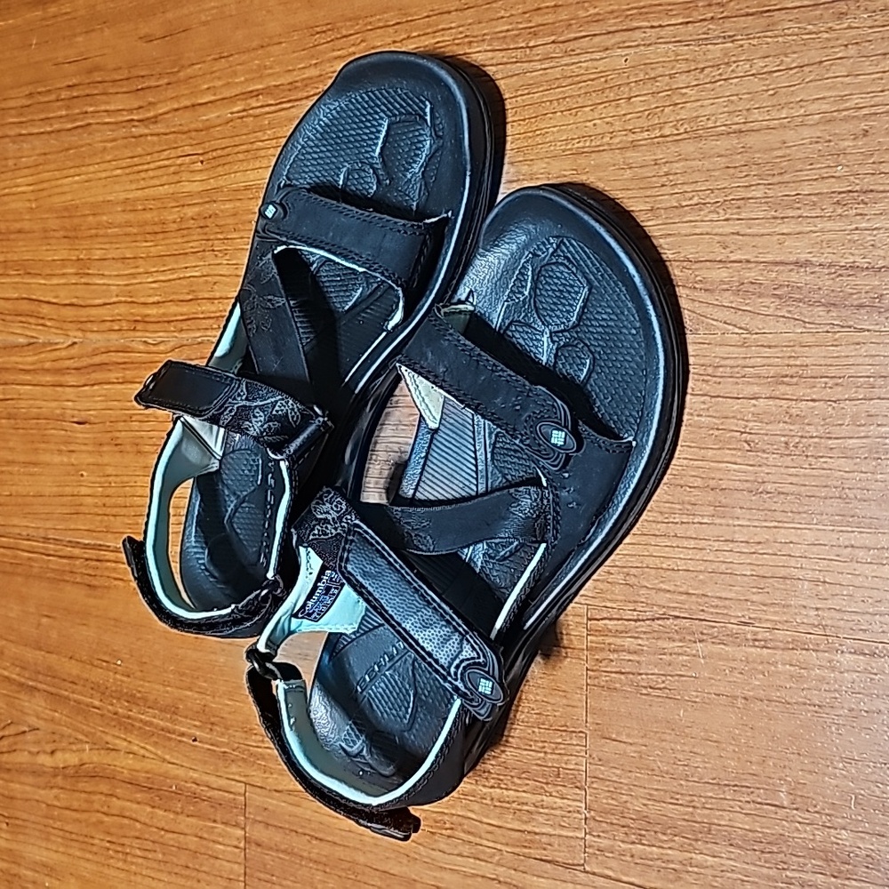 Columbia Techsun H2O Sandals Black/Mint Sz 6
